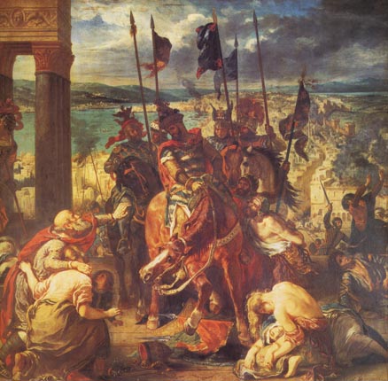 Делакруа. Взятие крестоносцами Константинополя