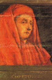 Портрет Джотто, взятый с картины Пао-ло Уччелло Пять мастеров флорентийской живописи (ок. 1450).